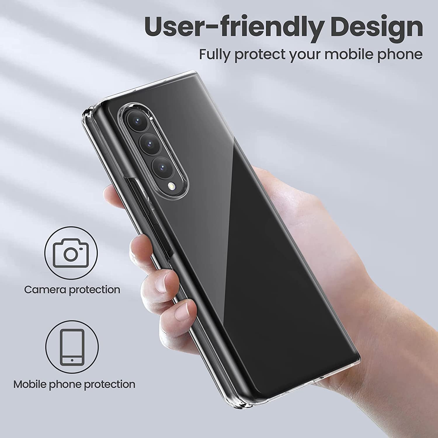 Luxury Transparent Phone Case for Samsung Galaxy Z Fold 4