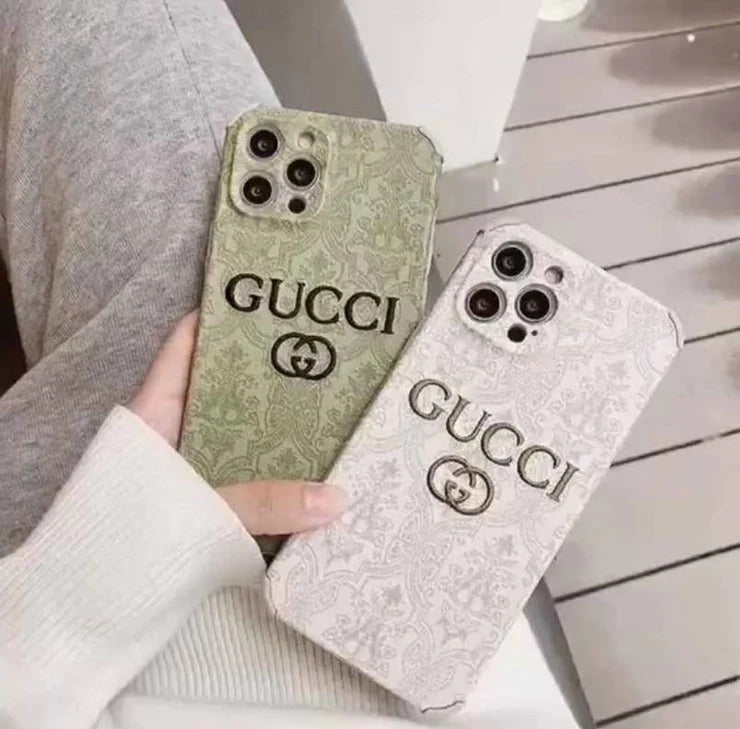 Premium Luxury Embroidery Back Case Cover For iPhone 13 Pro Max