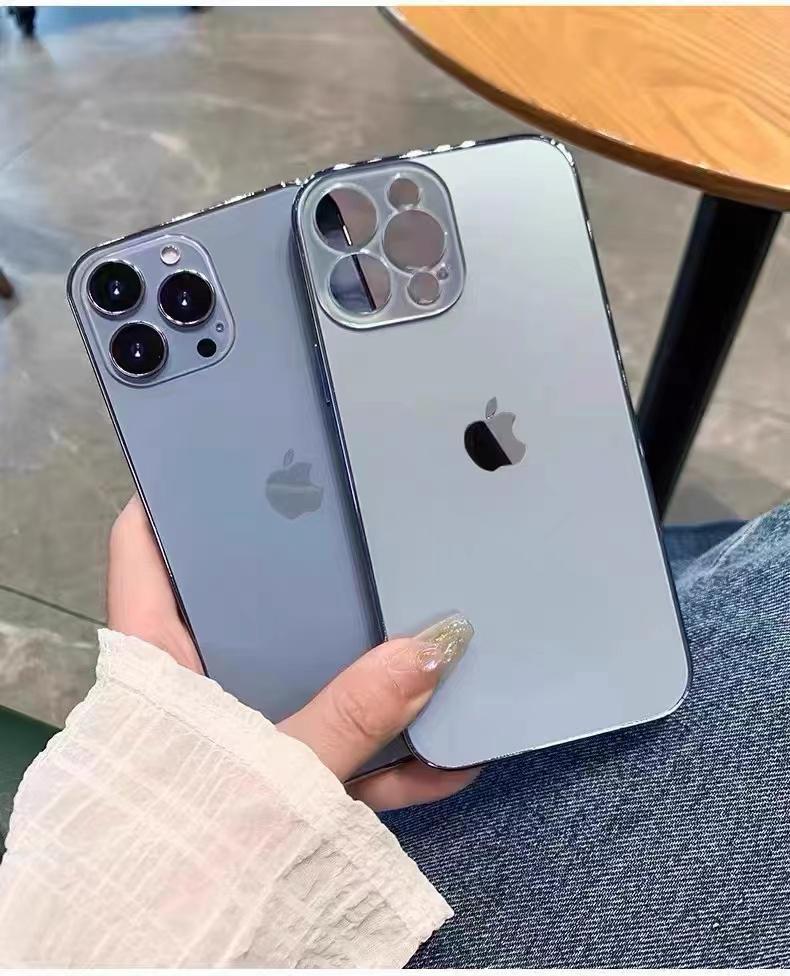 Orignal Glossy Premium Glass Back Case For iPhone 13 Pro Max