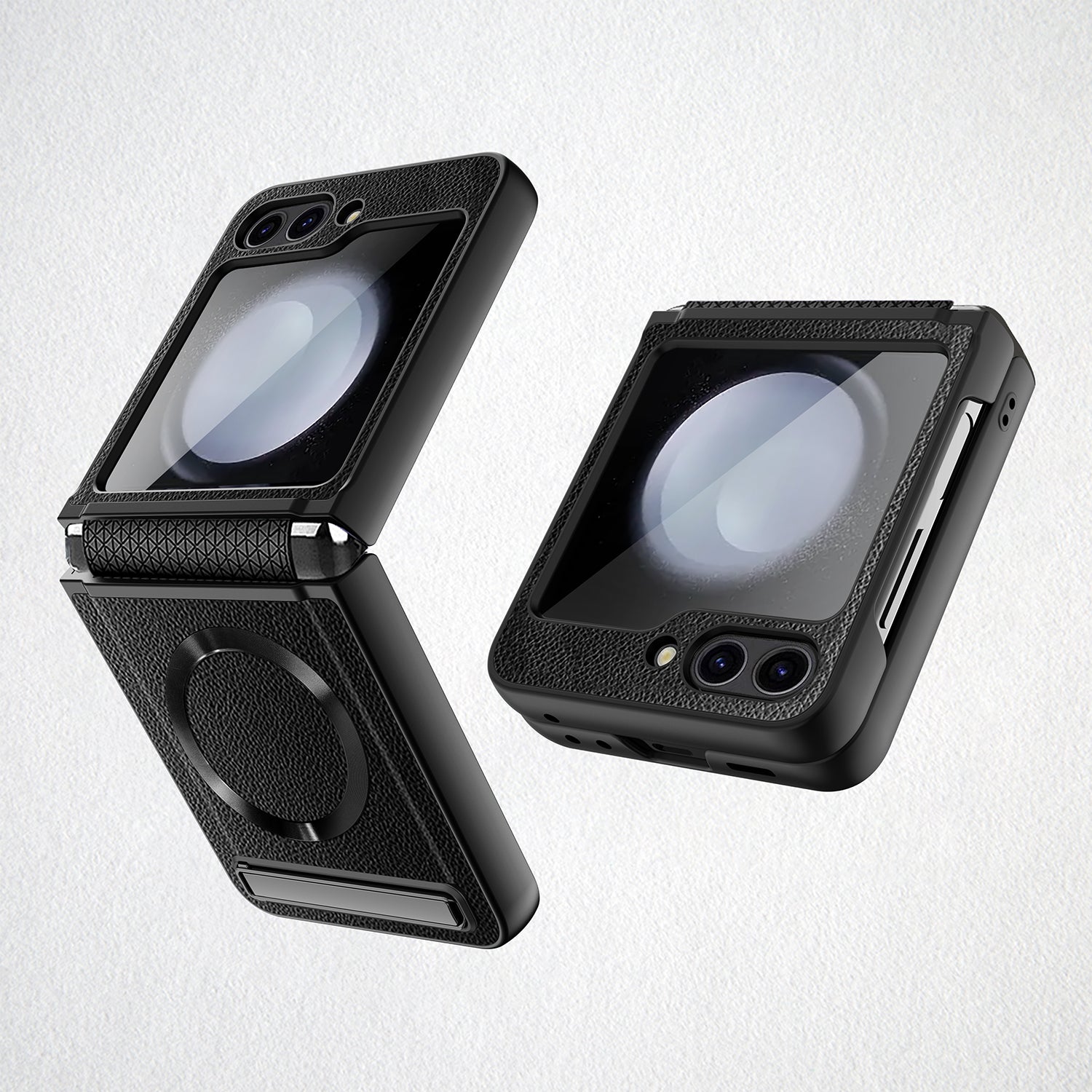 Luxury Leather Magsafe Back Case for Samsung Galaxy Z Flip 5