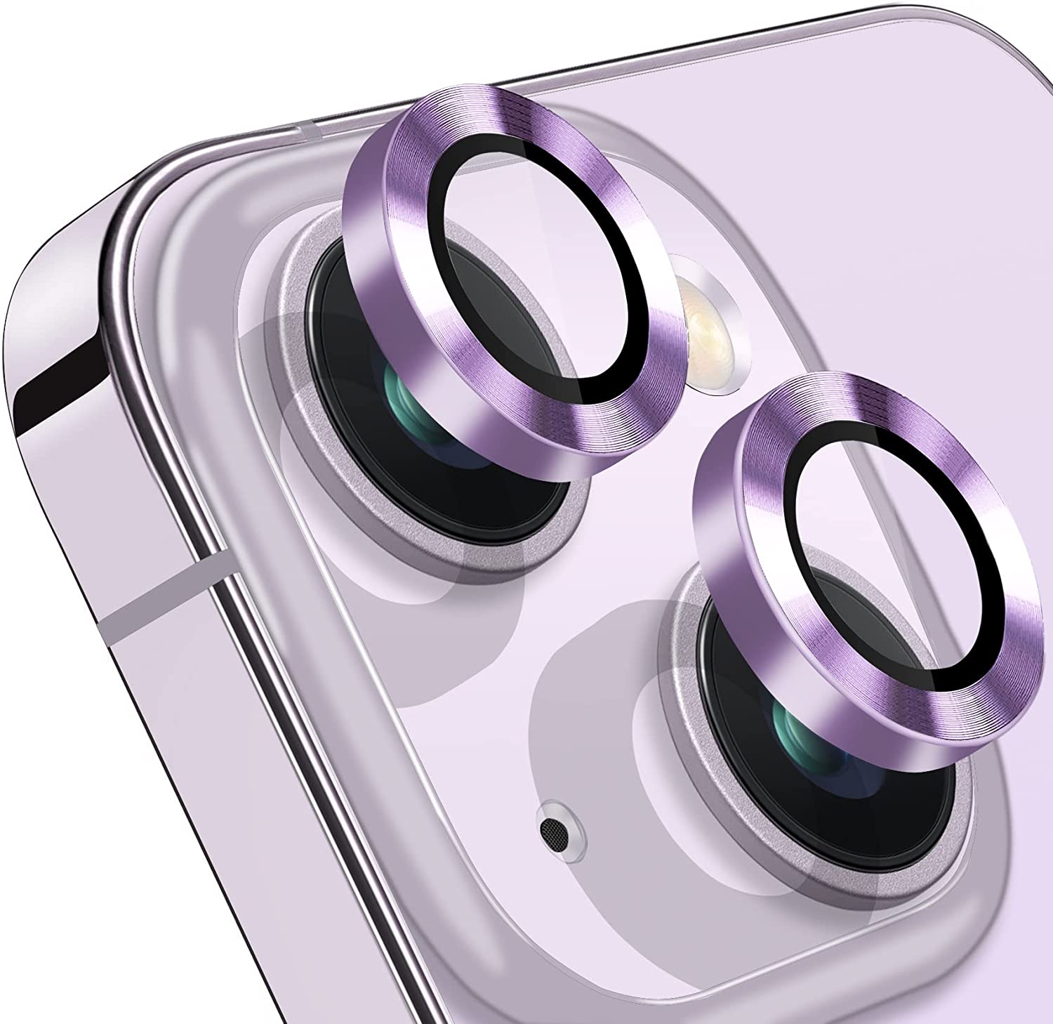 Ring Metal Camera Lens Protector Glass For iPhone 14