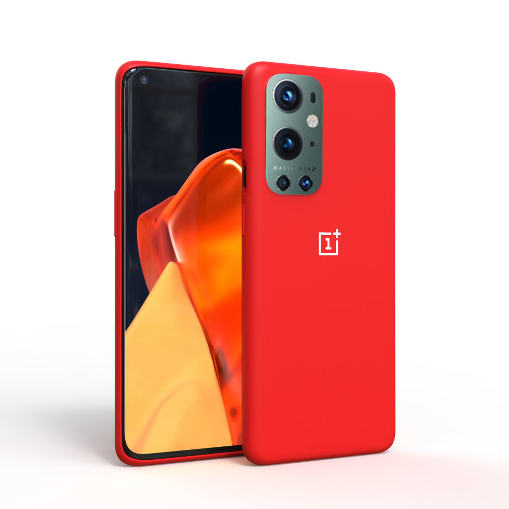 Premium Liquid Silicone Back Case Cover For OnePlus 9 Pro