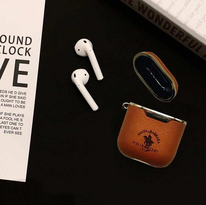 Santa Barbara Amaury Series Genuine Leather Case for Airpods - Premium Cases