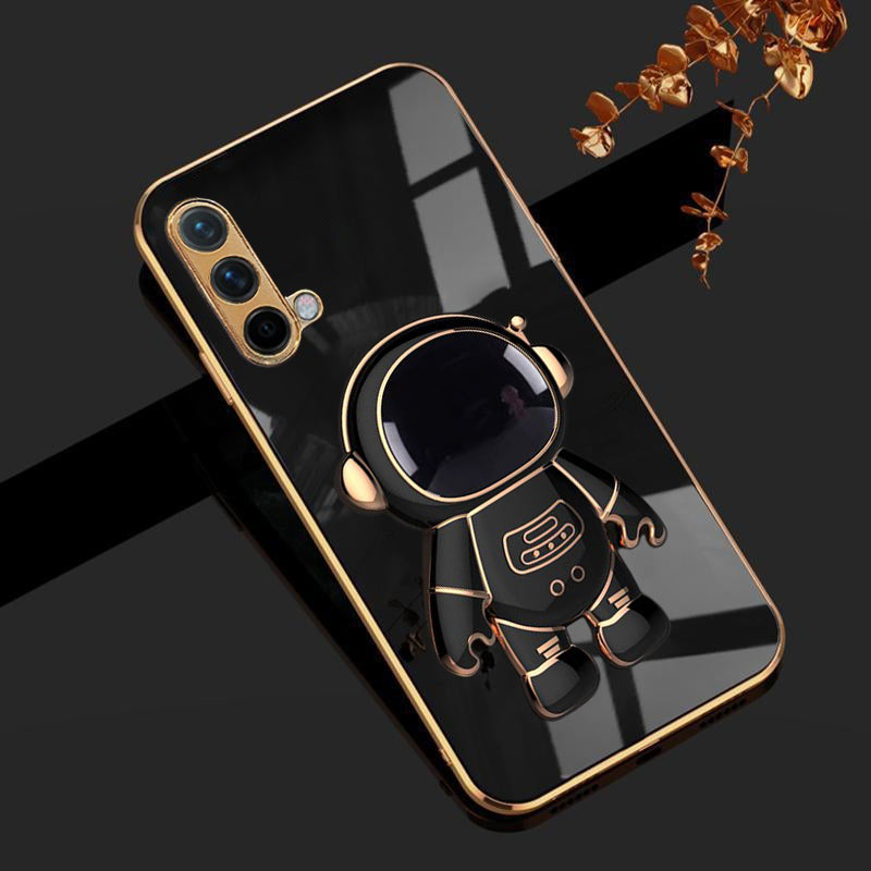Astronaut Luxurious Gold Edge Back Case For Oneplus Nord CE