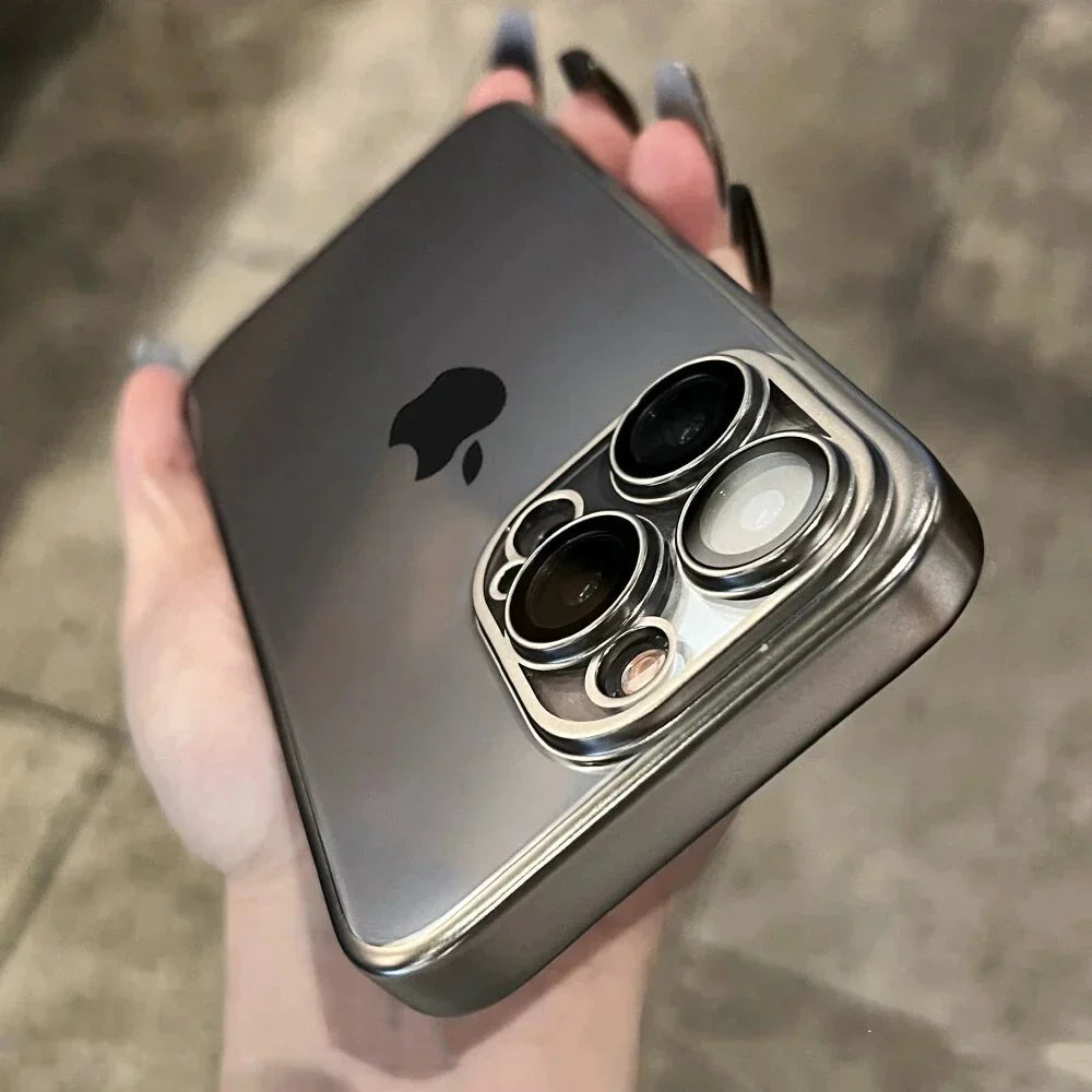 Premium Square Hard Clear Case For iPhone 15 Series