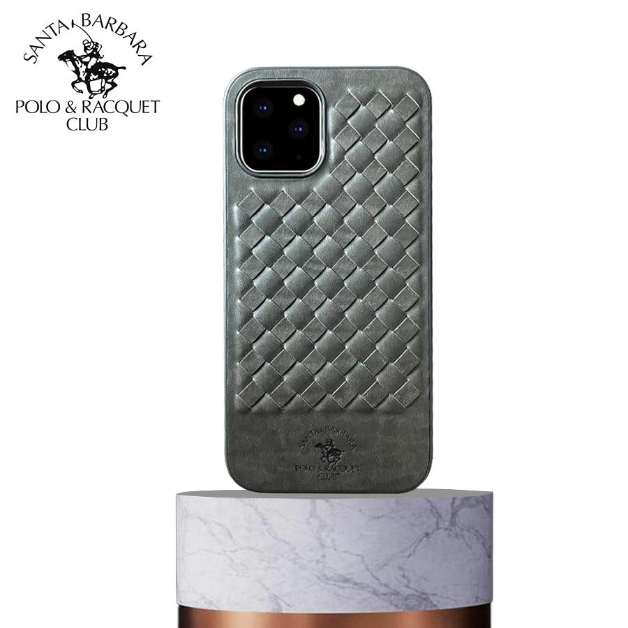 Santa Barbara Ravel Series Grey Genuine Leather Case For iPhone 13 Pro Max - planetcartonline