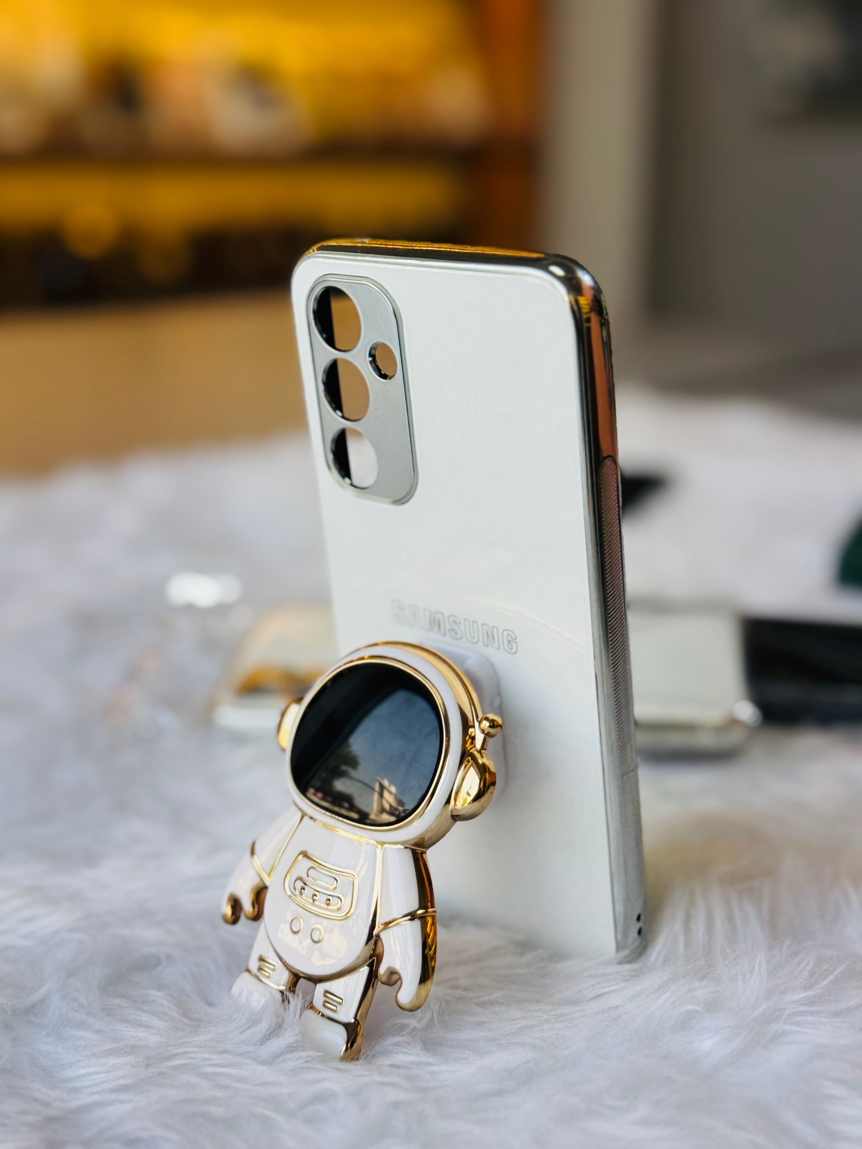 Astronaut Glass Case For Samsung A54