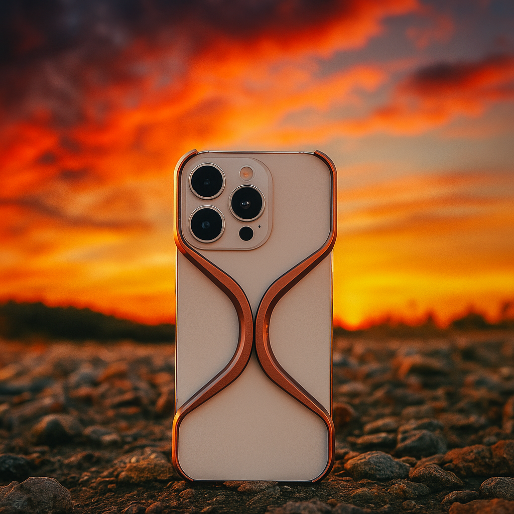 Titanium X- Shape Rimless Cover For iPhone 16 Series