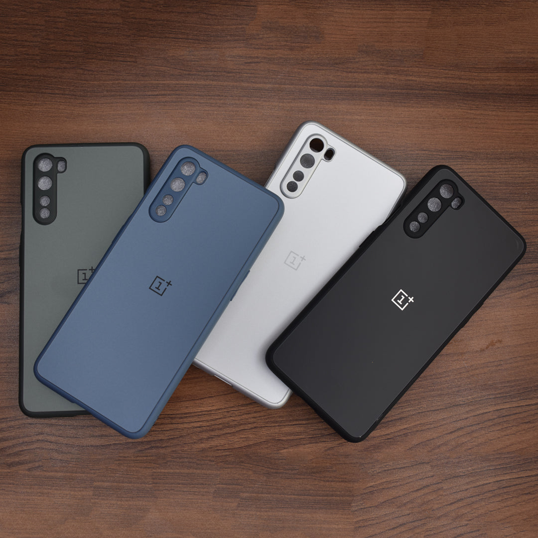 Special Edition Matte Finish Silicone Glass Back Case For Oneplus Nord
