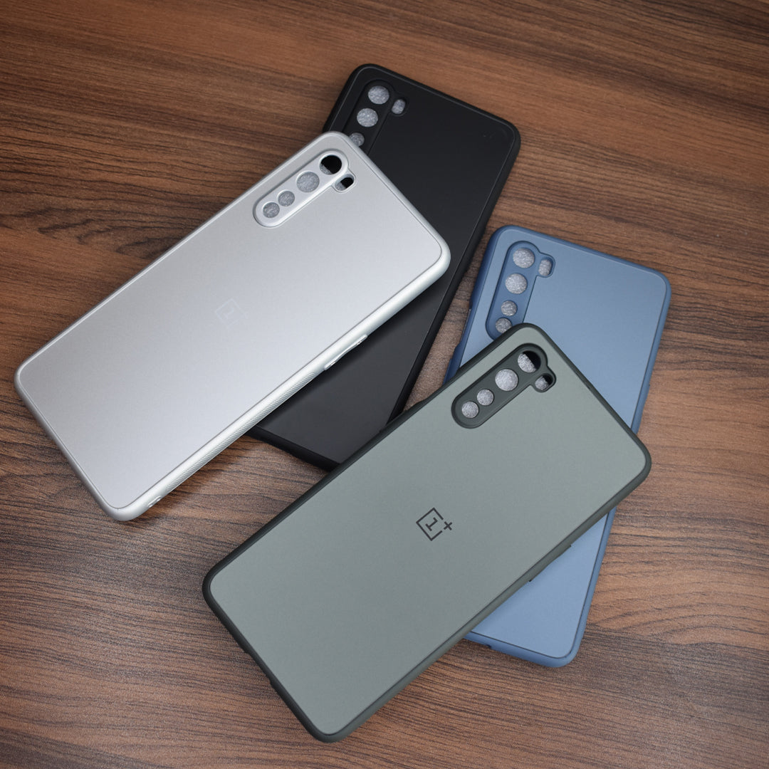 Special Edition Matte Finish Silicone Glass Back Case For Oneplus Nord