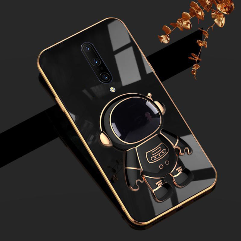 Astronaut Luxurious Gold Edge Back Case For Oneplus 7 Pro
