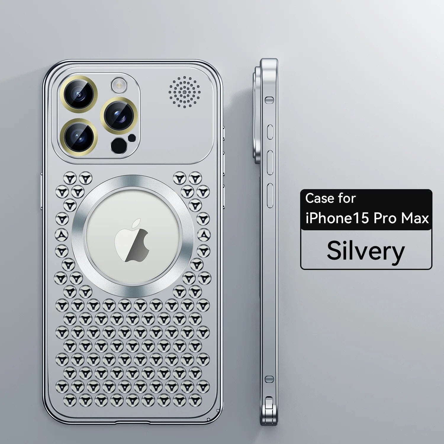 Mesh Metal Magsafe Bumper Case For iPhone 15 Pro