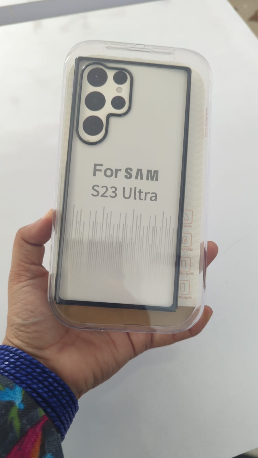 Luxury Transparent Clear Back TPU Case For Samsung Galaxy S23 Ultra