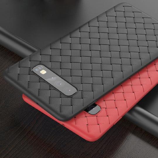 Ultra Thin Grid Weaving Case For Samsung Glaxy S10 Plus - Planetcart