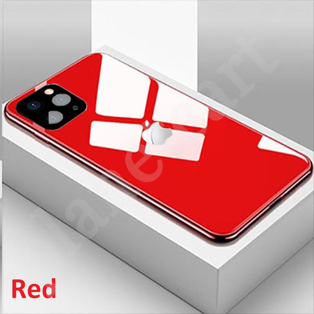 Special Edition Glossy Glass Silicone Soft Edge Case For iPhone 11 Pro