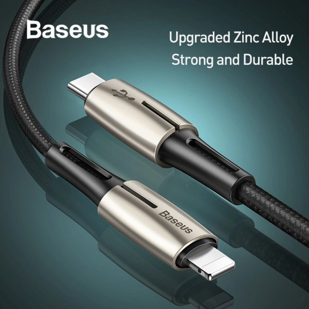 Baseus PD 18W Super Quick Charge USB Type C to iPhone Fast Charging Cable for iPhone XS Max, XR, X ,8 Plus - Planetcart