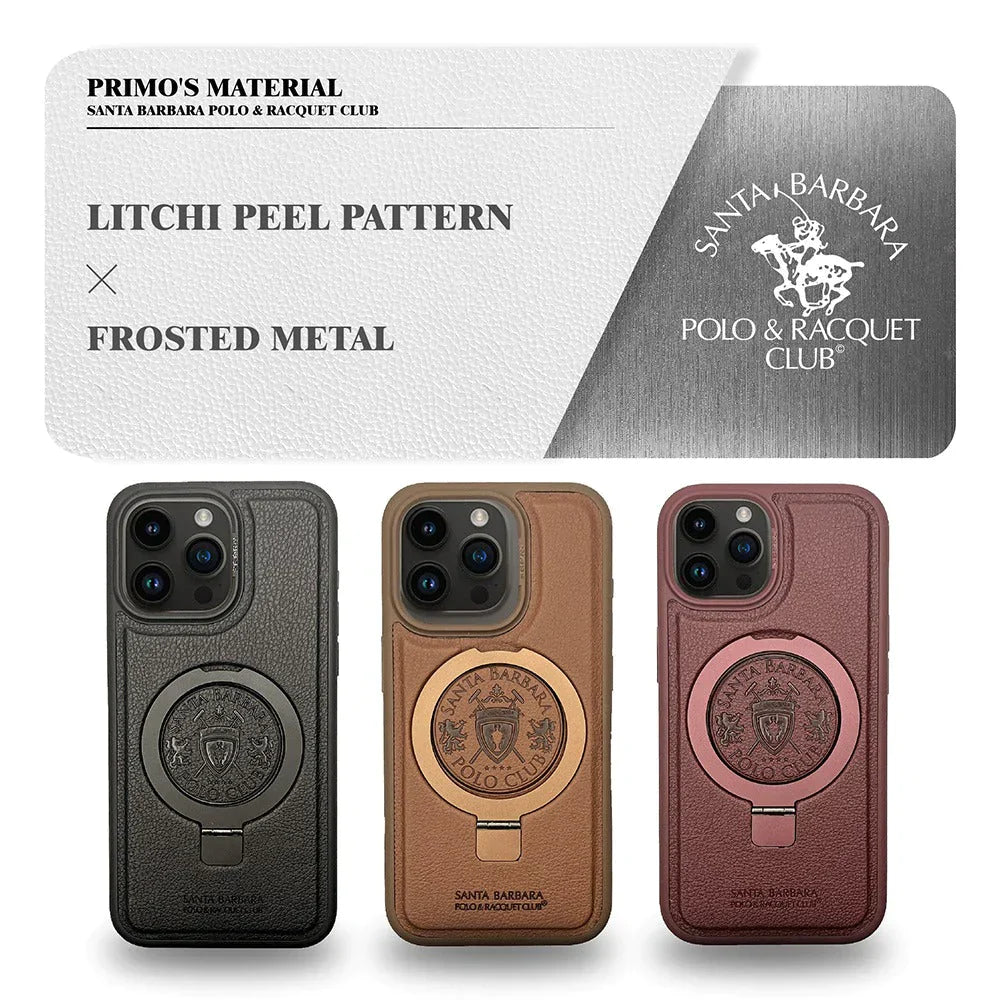 Santa Barbara Classic Primo Series Genuine Leather Case For iPhone 15 Pro Max