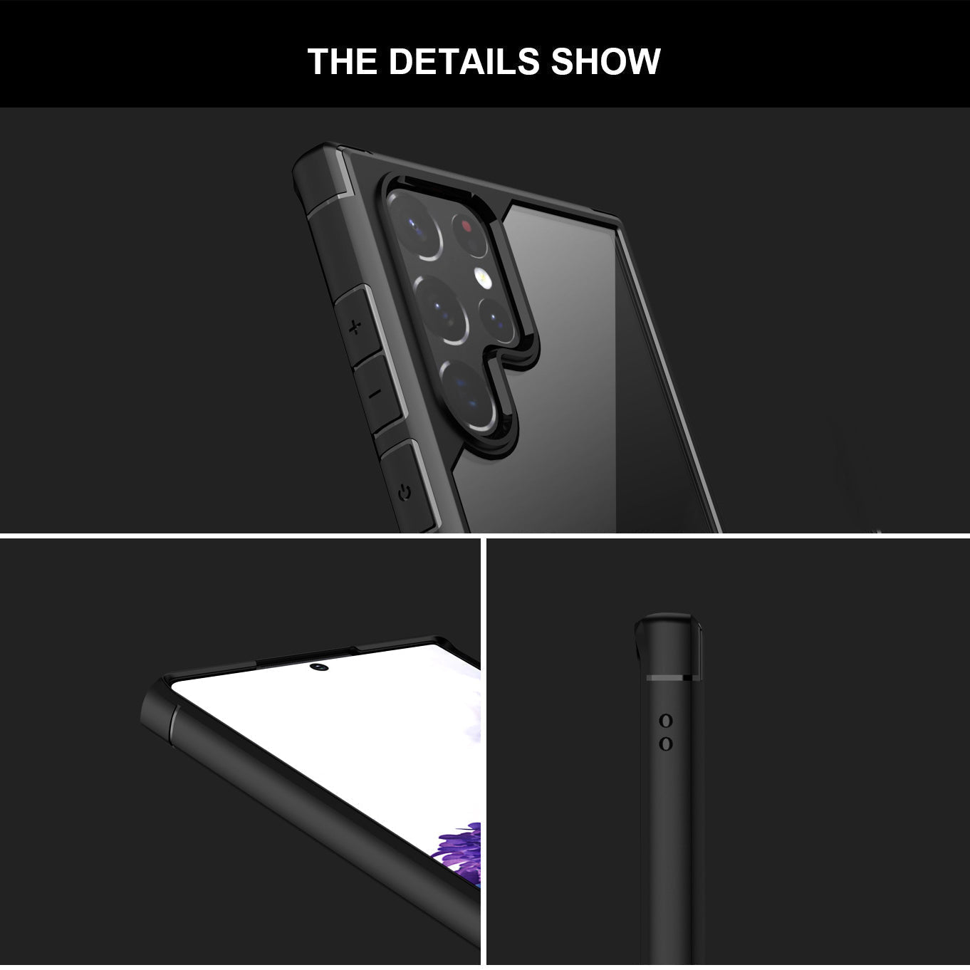 Shockproof Transparent Hard Back Soft Silicone Frame Case For Samsung Galaxy S22 - Premium Cases