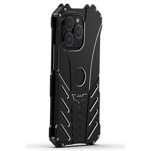 Batman Premium Luxury Metal Phone Case with Bat Stand for iPhone 12 Pro Max