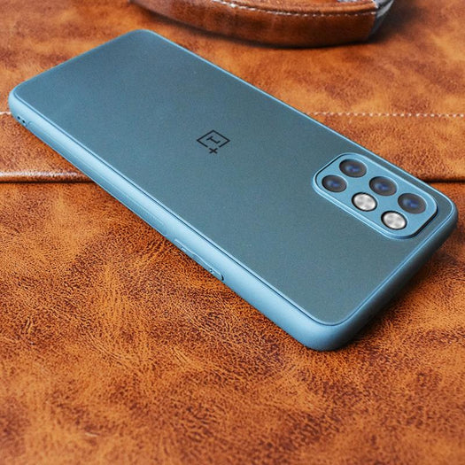 Special Edition Matte Finish Silicone Glass Back Case For Oneplus 9R - planetcartonline