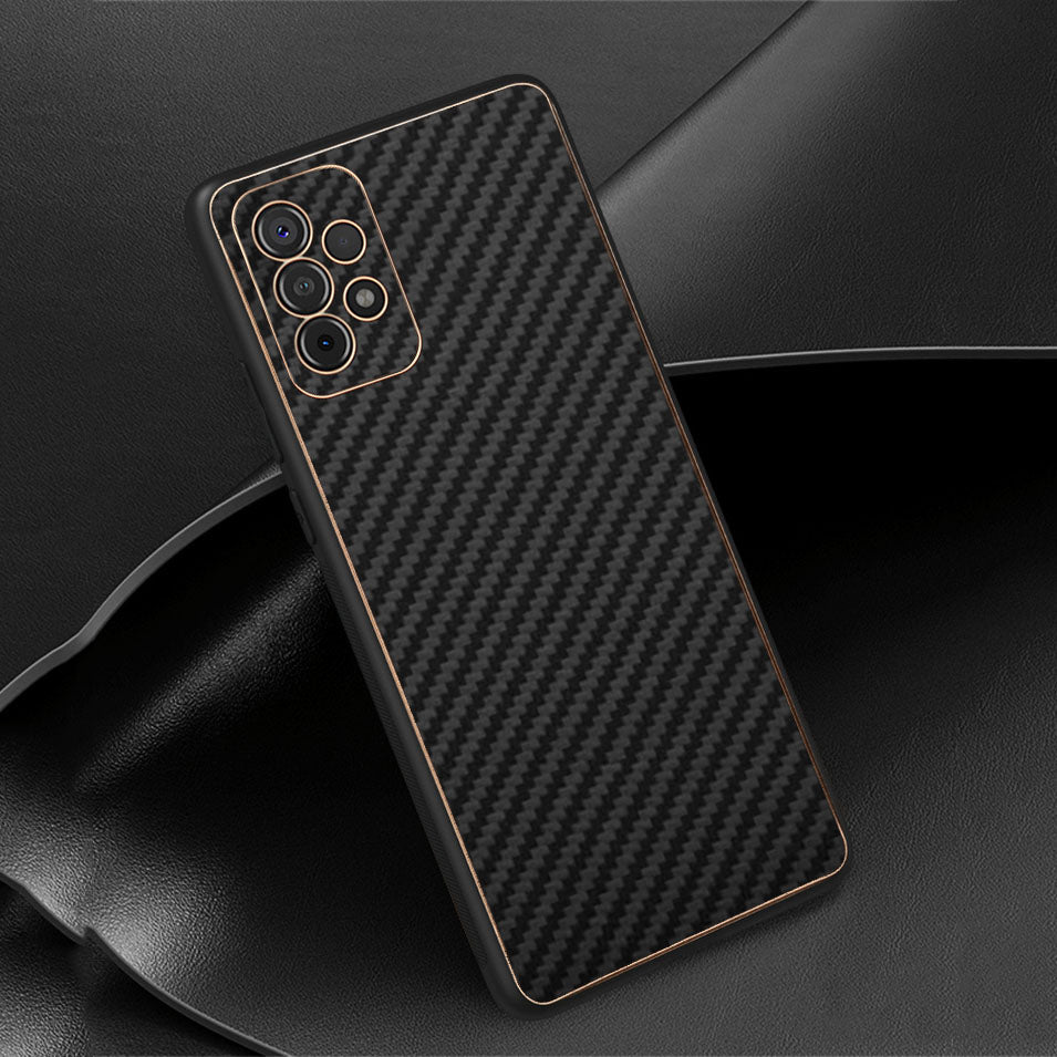 Luxury Carbon Fiber Ptemium Back case for Samsung Galaxy A72 - Premium Cases