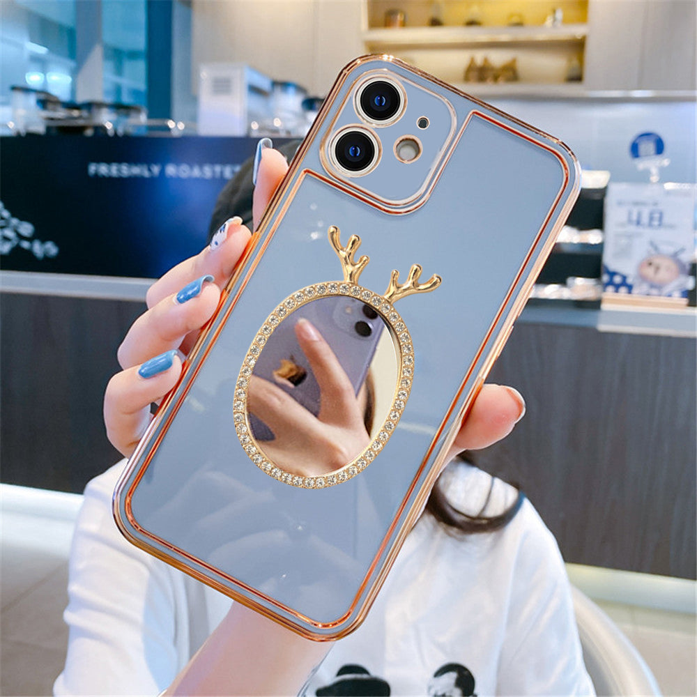 Luxury Plating Mirror Back Girlish Phone Case for Apple iPhone 11