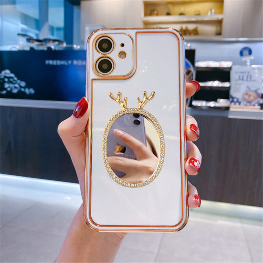 Luxury Plating Mirror Back Girlish Phone Case for Apple iPhone 11
