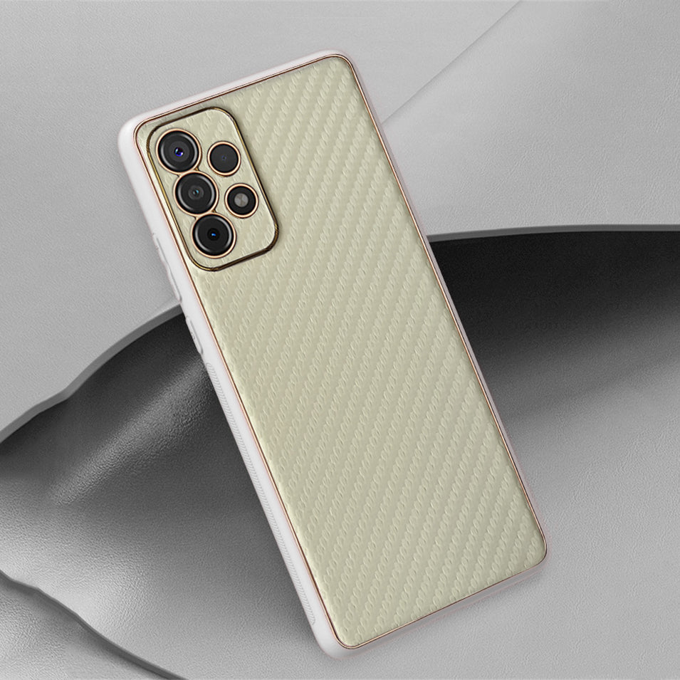 Luxury Carbon Fiber Ptemium Back case for Samsung Galaxy A72 - Premium Cases