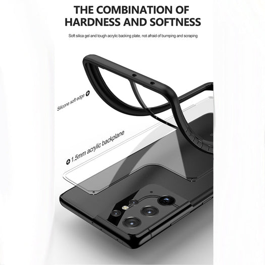 Premium Luxury Metal Camera Protection Shockproof Armor Case For Samsung S21 Ultra