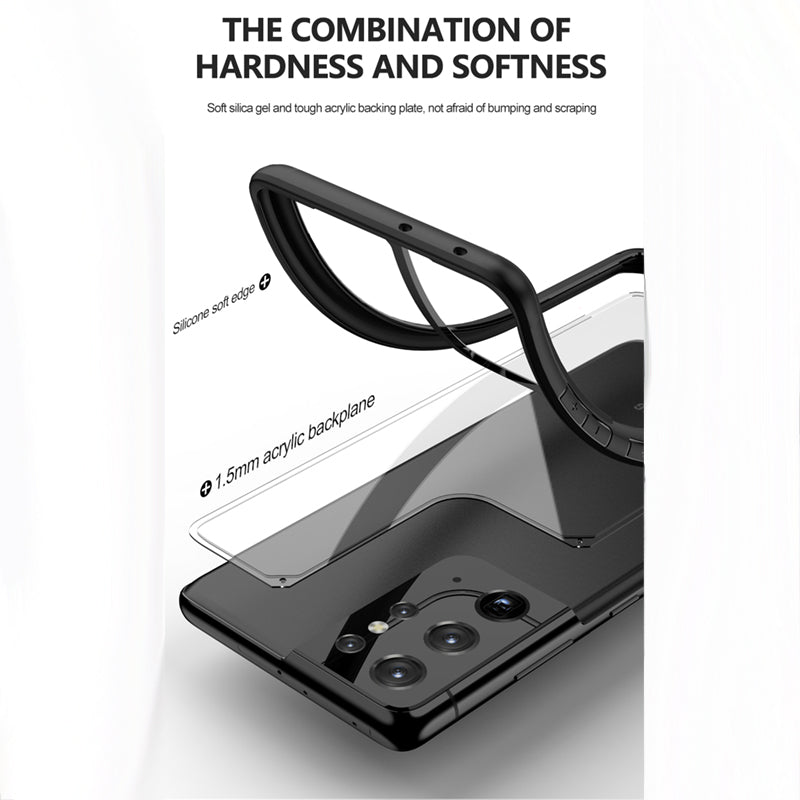 Premium Luxury Metal Camera Protection Shockproof Armor Case For Samsung S21 Ultra