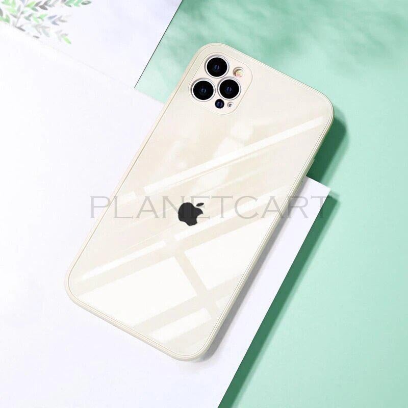 Special Edition Glossy Silicone Soft Edge Back Case with Camera Protection For iPhone 12
