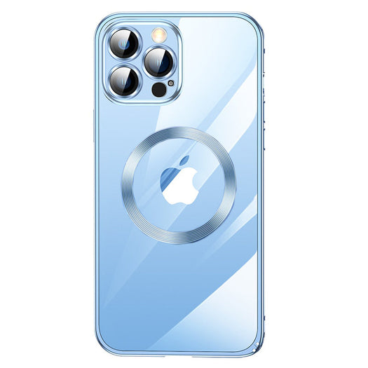 Premium Clear MagSafe Armor Metal Lens Bumper Back Case for iPhone 12 Pro