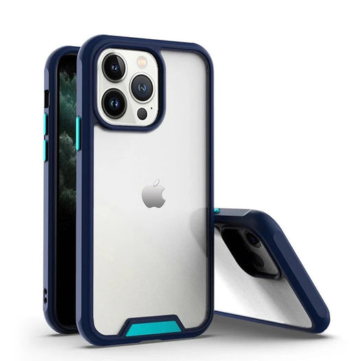 Anti-knock Shockproof Transparent Heavy Duty Bumper TPU + PC Back Case Cover for iPhone 13 Pro - Premium Cases