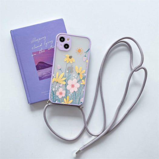 Premium Crossbody Detachable Straps Lanyard Girlish Case for Apple iPhone 13