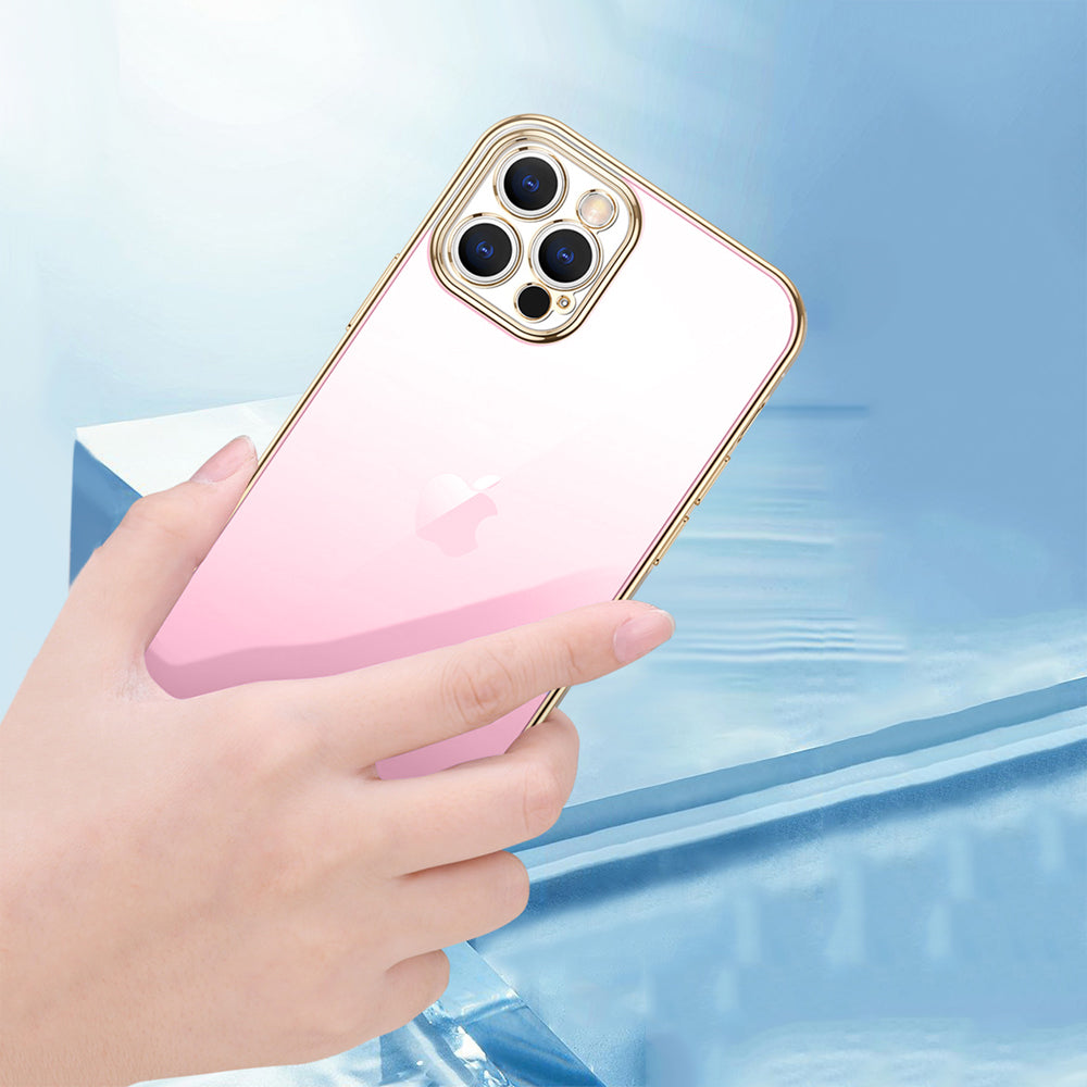 Premium Gradient Slim Soft Back Electroplated Glossy Bumper Case Cover for iPhone 13 Pro Max