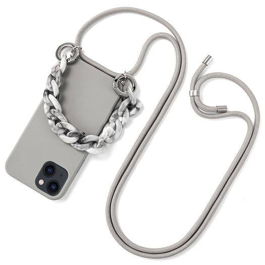 Premium Silicone Crossbody Detachable Straps Lanyard Girlish Case for Apple iPhone 13