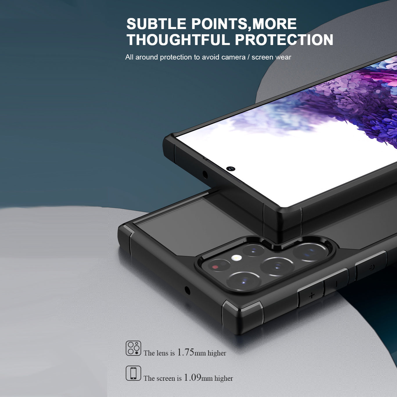 Shockproof Transparent Hard Back Soft Silicone Frame Case For Samsung Galaxy S22 - Premium Cases