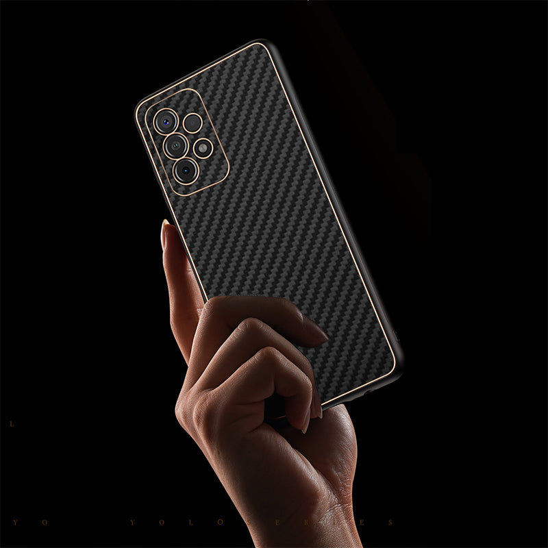 Luxury Carbon Fiber Ptemium Back case for Samsung Galaxy A72 - Premium Cases