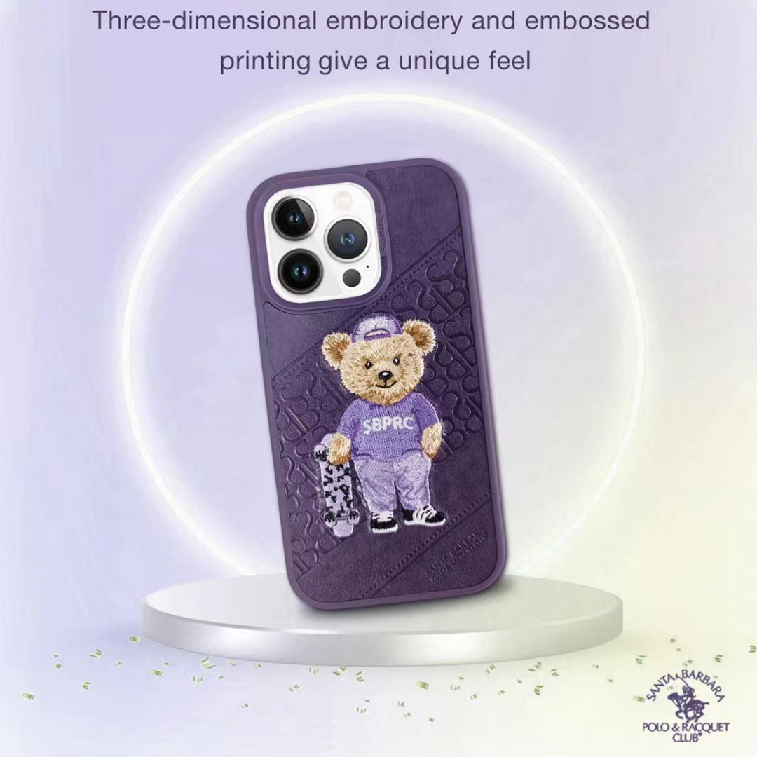 Santa Barbara Crete Series Polo Bear Genuine Leather Case For iPhone 14