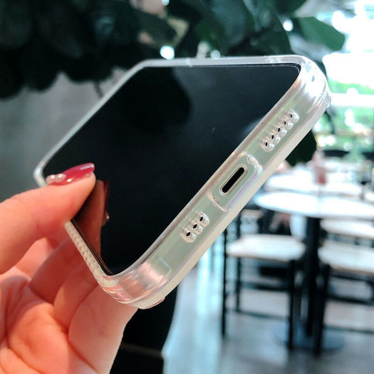 Premium Anti Shock Rainbow Laser Gradient Back Case For iPhone 14