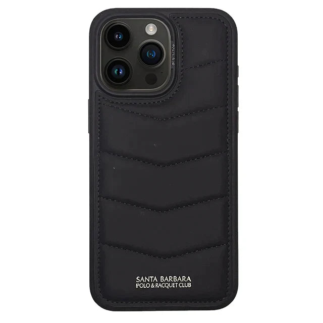 Santa Barbara Classic Clyde Series Genuine Leather Case For iPhone 15 Pro Max