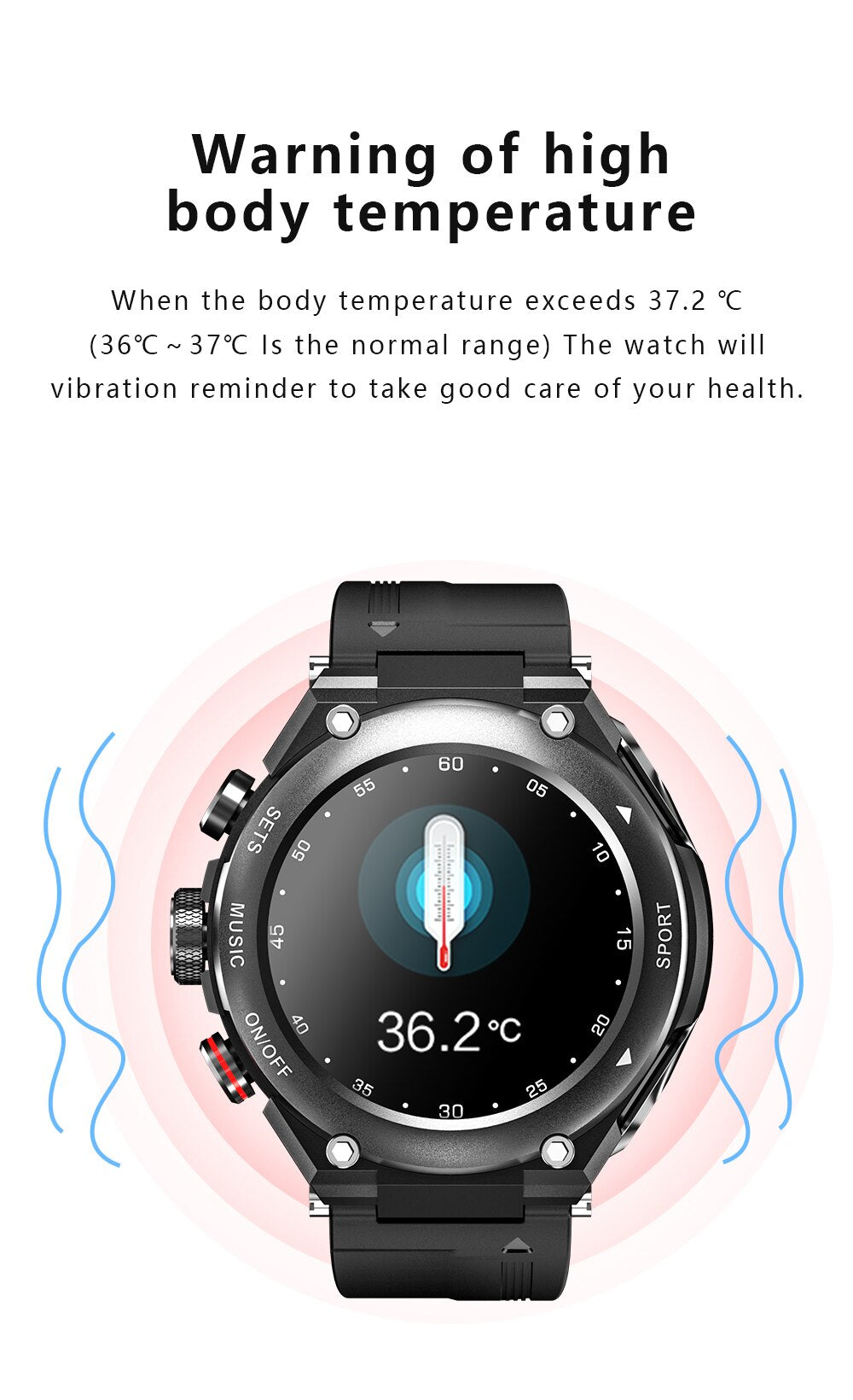 Monsta 2 in 1 Sports Smartwatch with built in Airbuds
