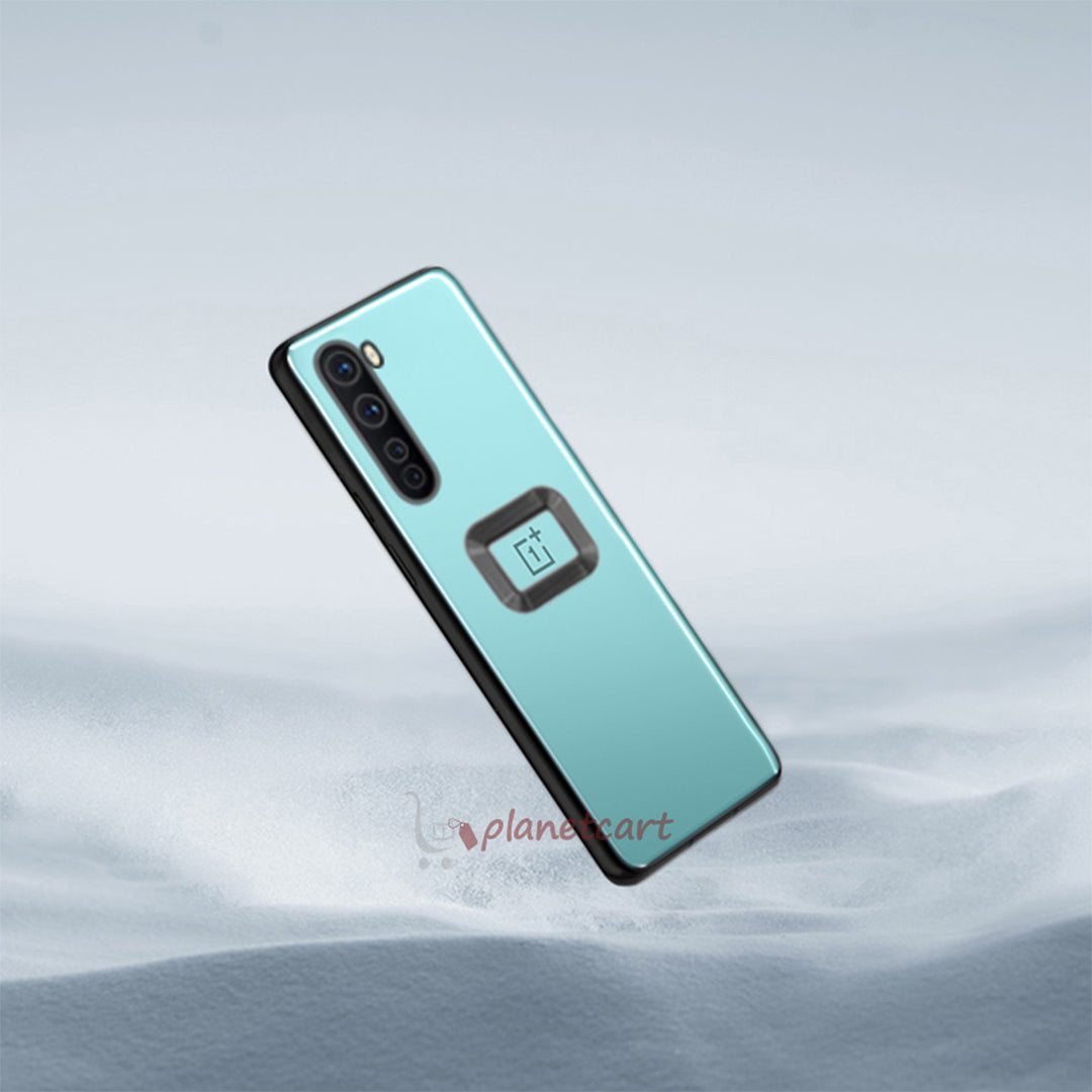 Premium Electroplated Square Silicon Clear Logo Cut  Back  Cover For Oneplus Nord