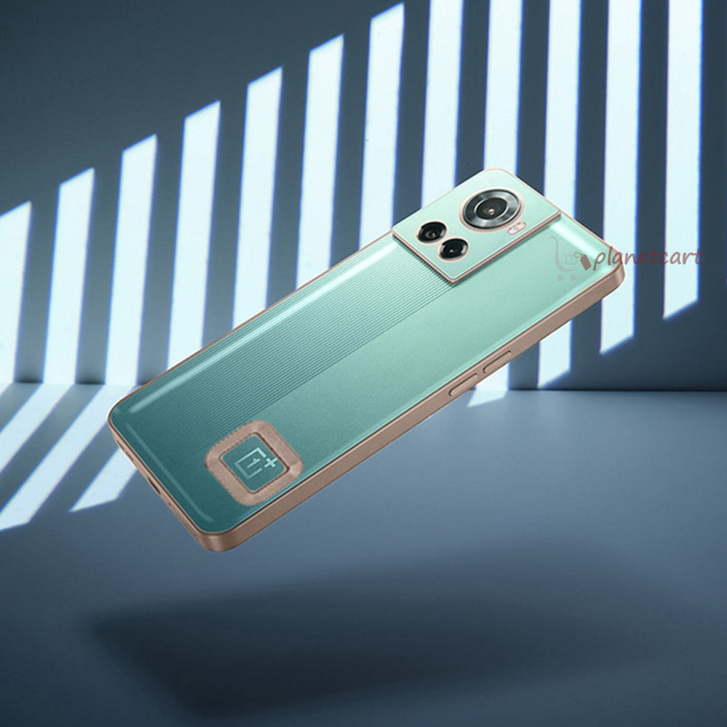 The Premium Electroplated Square Silicon Clear Camera Protection Back Case Cover For Oneplus