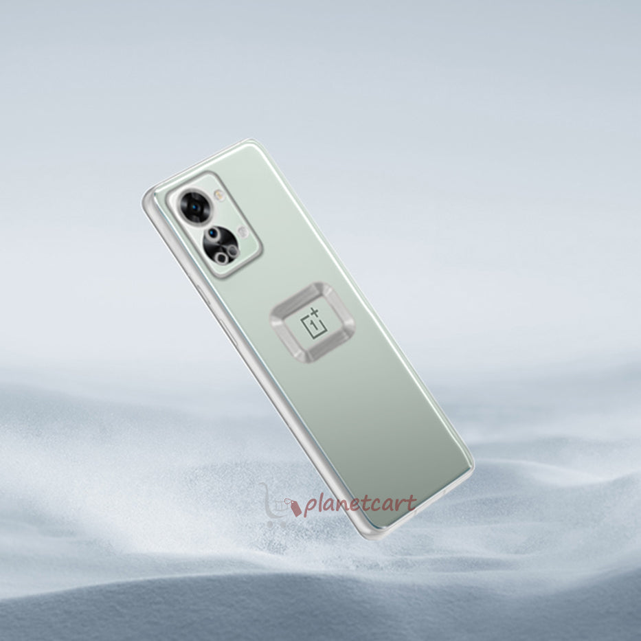 The Premium Electroplated Square Silicon Clear Camera Protection Back Case Cover For Oneplus