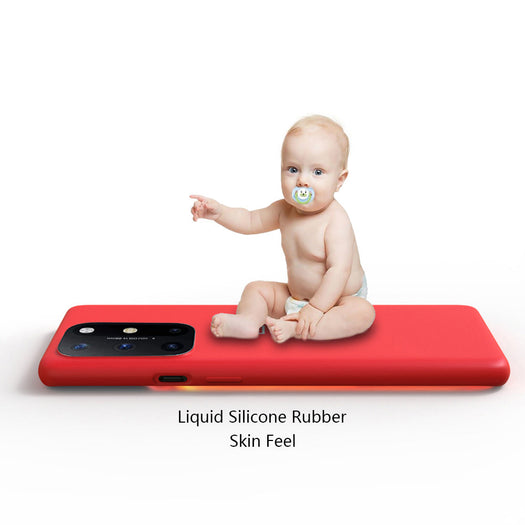 Premium Liquid Silicone Back Case Cover For OnePlus 8T