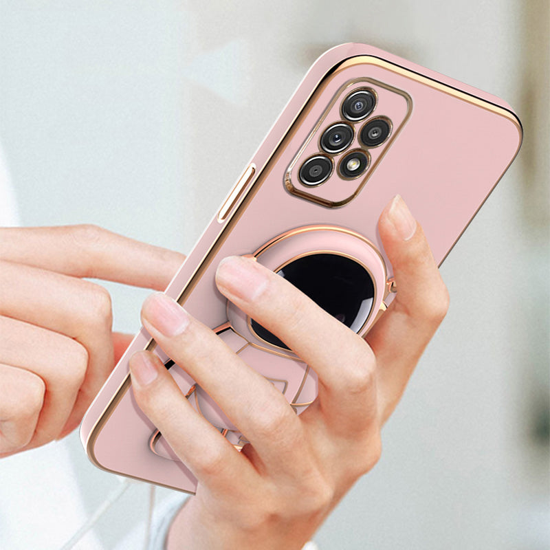 Astronaut Luxurious Gold Edge Back Case For Samsung Galaxy A53