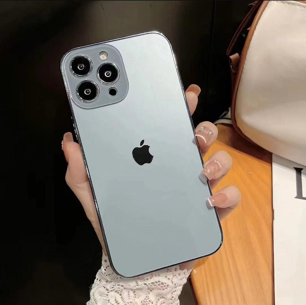 Orignal Glossy Premium Glass Back Case For iPhone