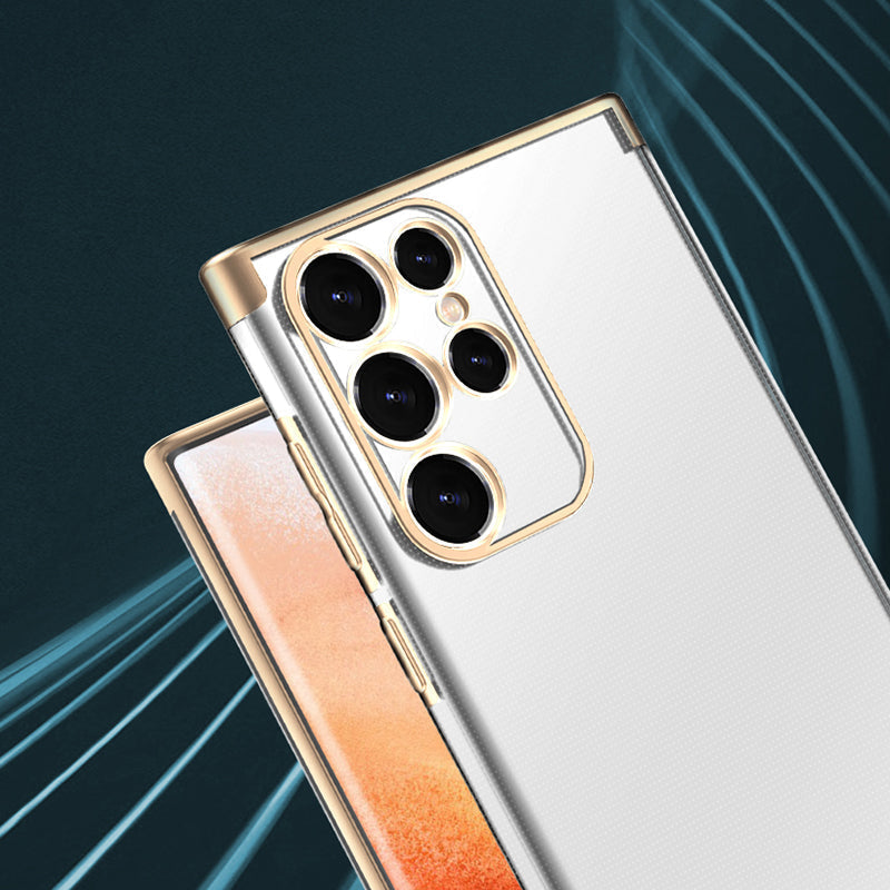 Luxury Transparent Clear Back TPU Case For Samsung Galaxy S22 Plus - Premium Cases