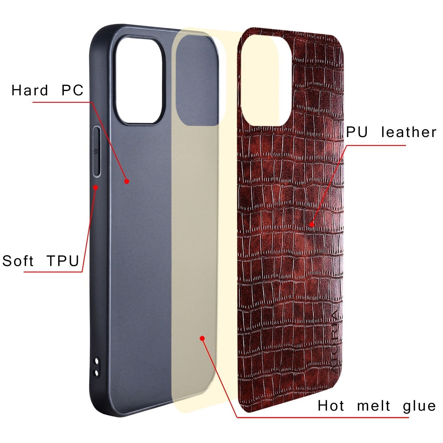 Premium Luxury Crocodile Leather Pattern Back Case for Samsung Galaxy Z Flip 3